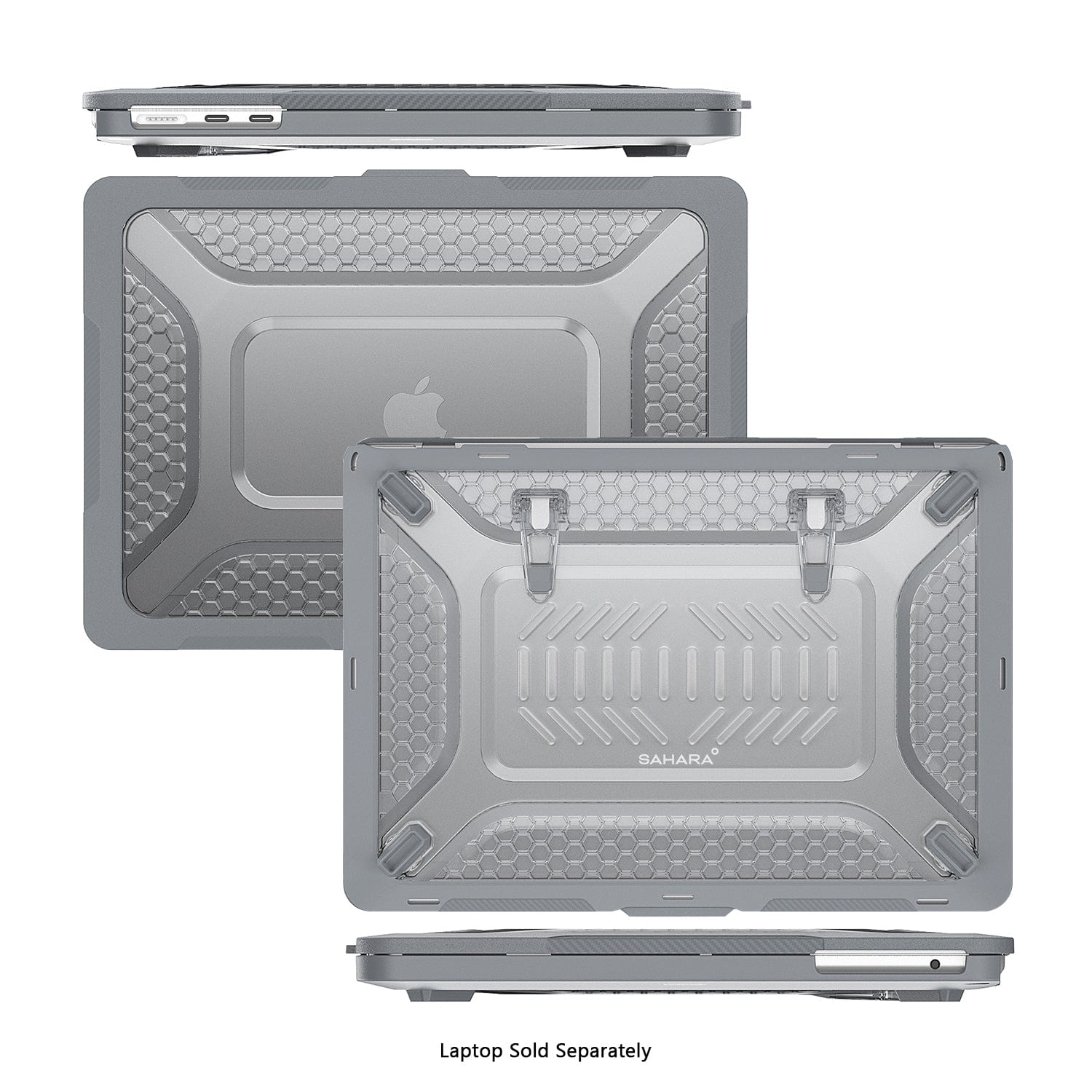 MacBook Air 13.6-inch (M3-M5) with Adjustable Stand Case - Shock-Absorbing | Raider Ultra-Duty Series