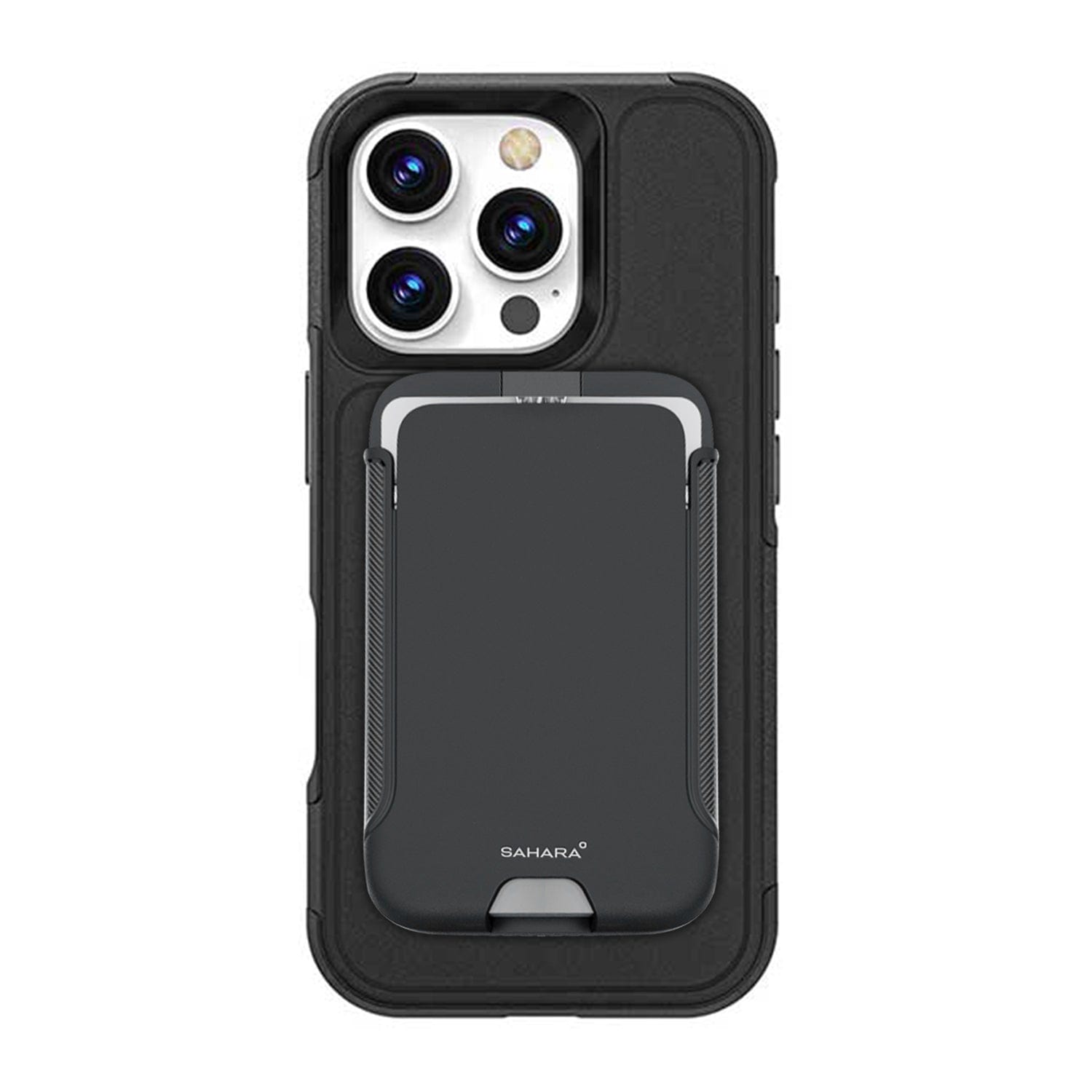 iPhone 16 Pro Rugged Wallet Case with Kickstand - MagSafe, Card Holder | Raider Series