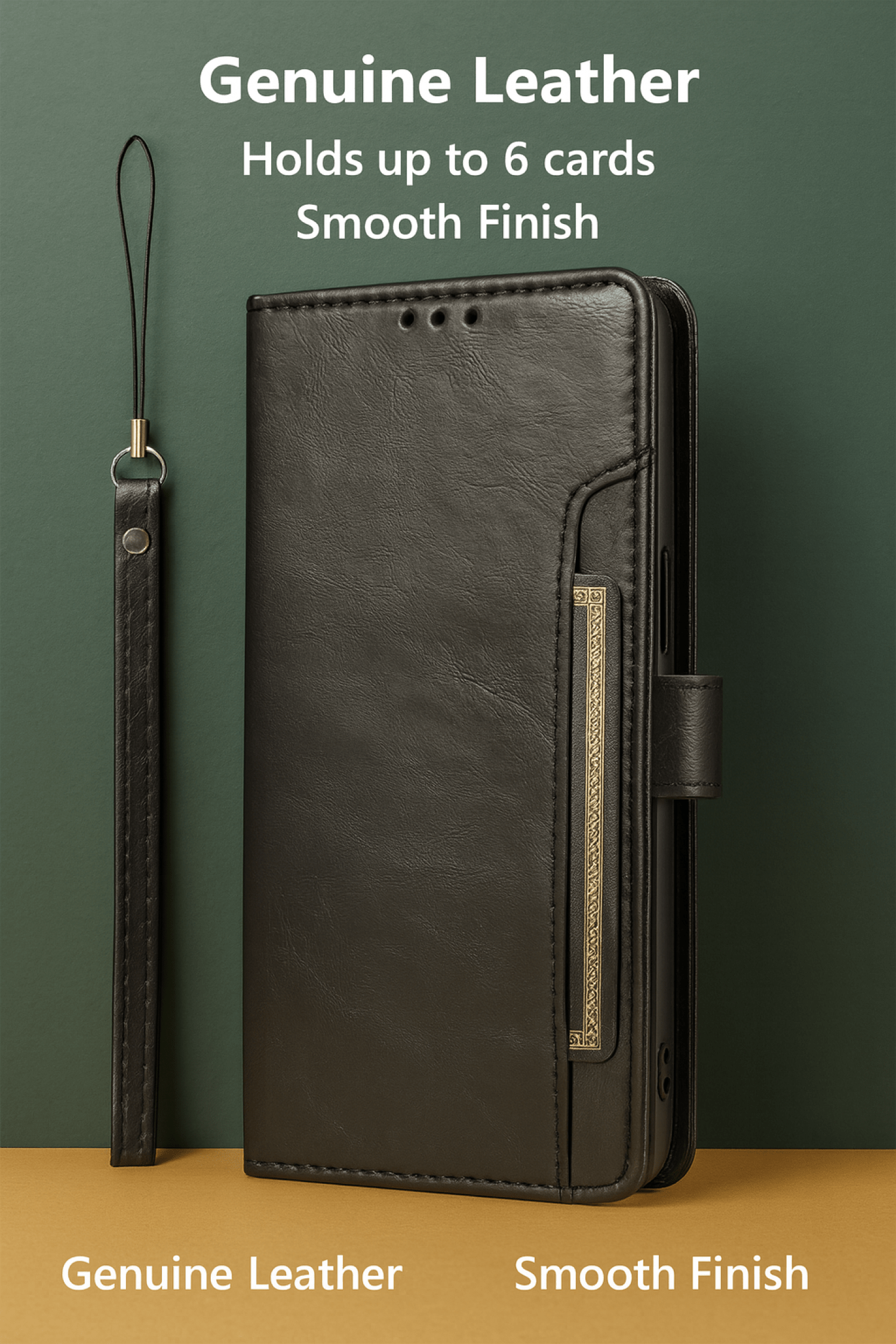 iPhone 17 Pro Case - Leather Folio Wallet | Indy Series