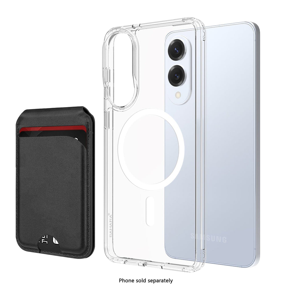 Samsung Galaxy S25 Edge Clear Case – Wallet, Anti-Slip Grip | Venture Series