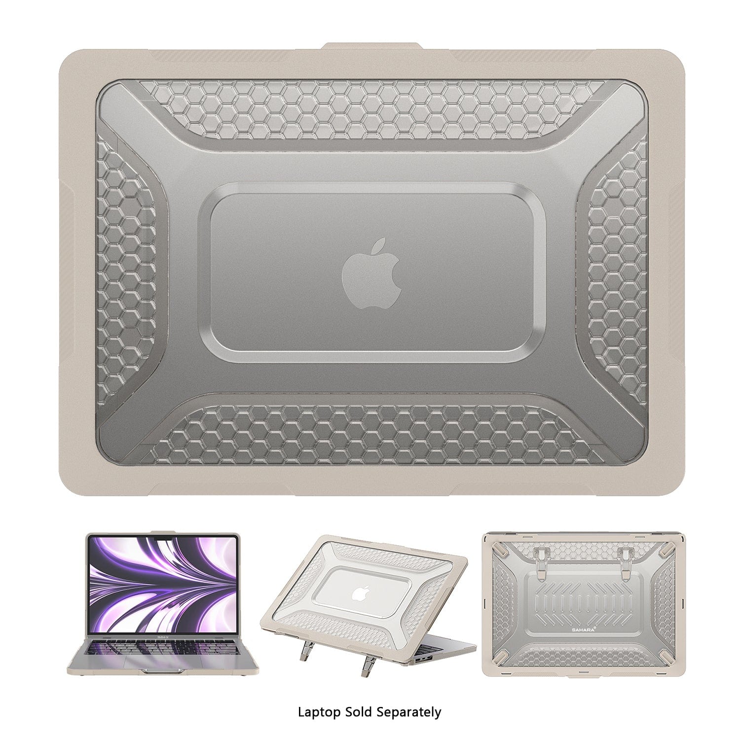 MacBook Air 13.6-inch (M3-M5) with Adjustable Stand Case - Shock-Absorbing | Raider Ultra-Duty Series