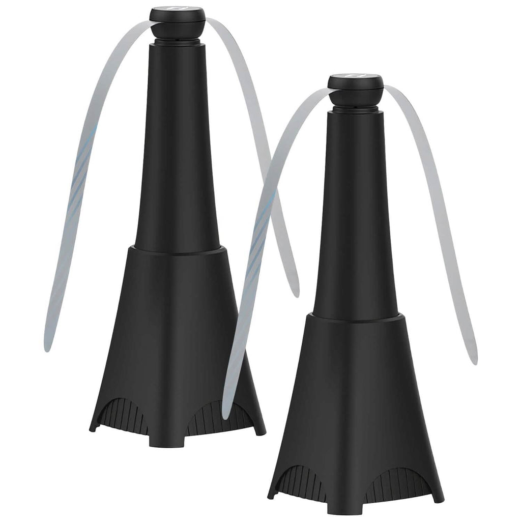 2-Pack: Portable Reflective Fly Repellent Fan Rechargeable Battery Powered