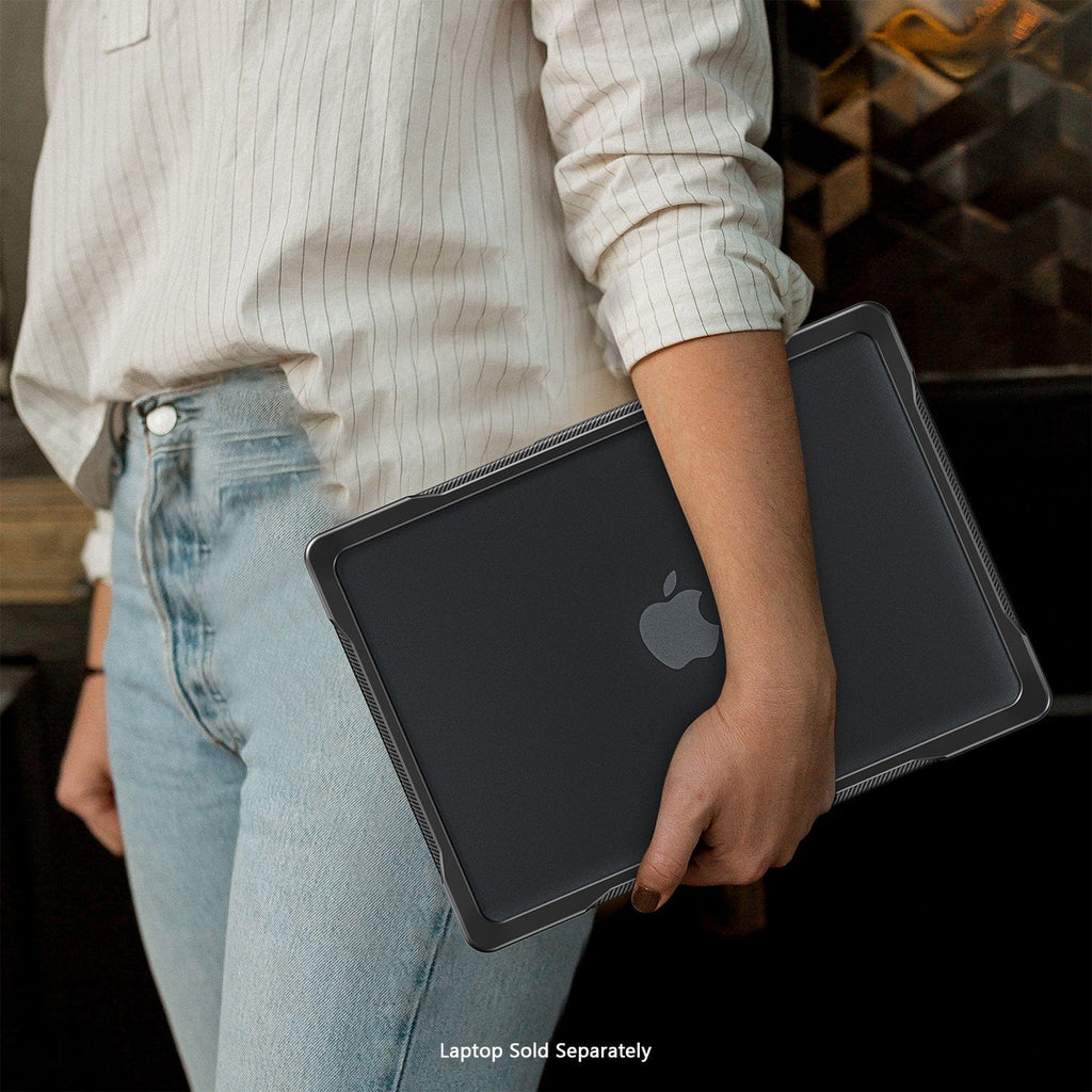 MacBook Pro 16-Inch M1–M5, M5 Pro/M5 Max Clear/Black Case - Shock-Absorbing Corners | Raider Series