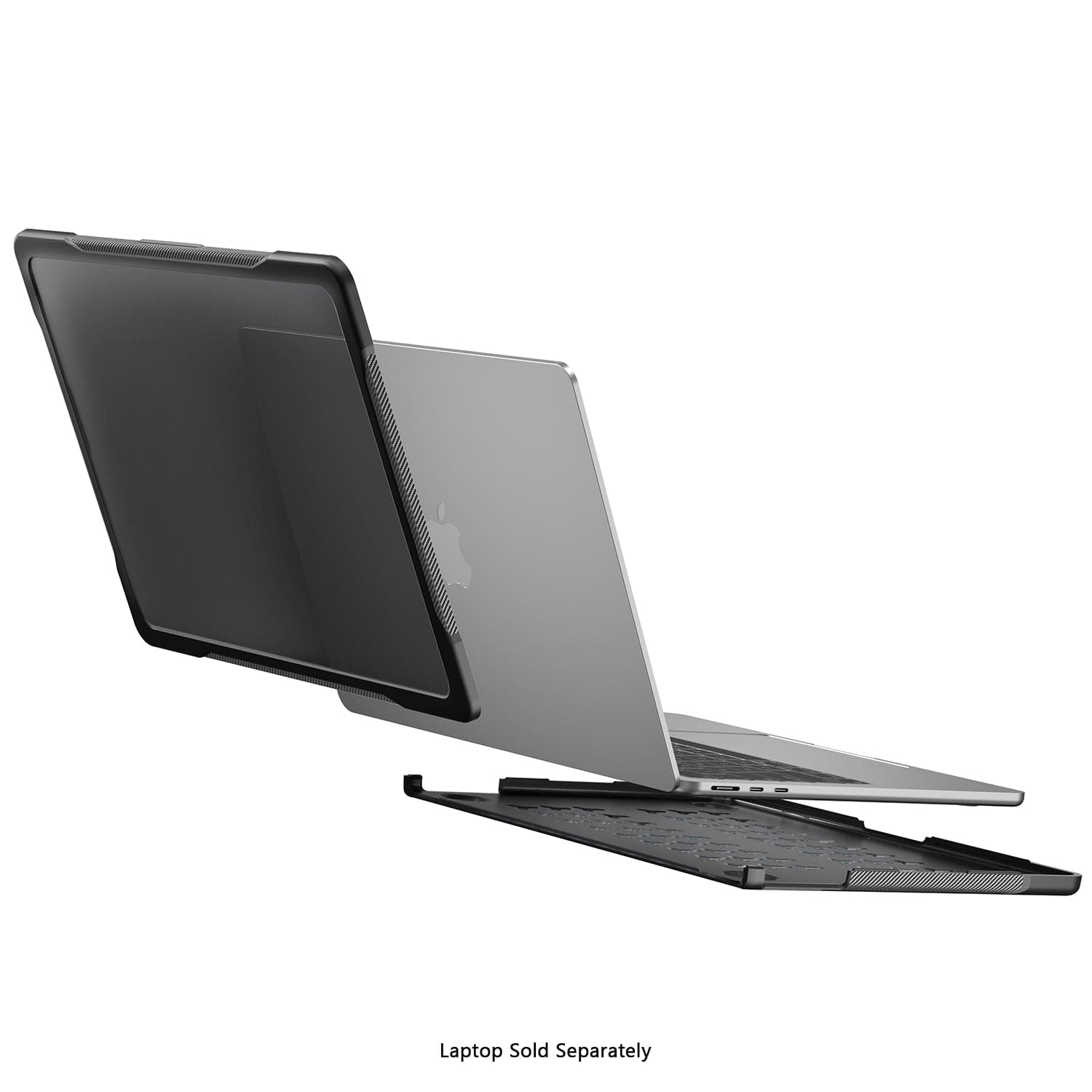 MacBook Air 15" (M3 - M5) Clear/Black Case – Shock-Absorbing Corners | Raider Series