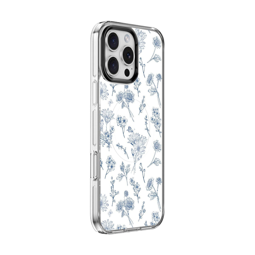 iPhone 16 Pro Case with Swappable Floral & Marble Designs - Wireless Charging | Inspire Series