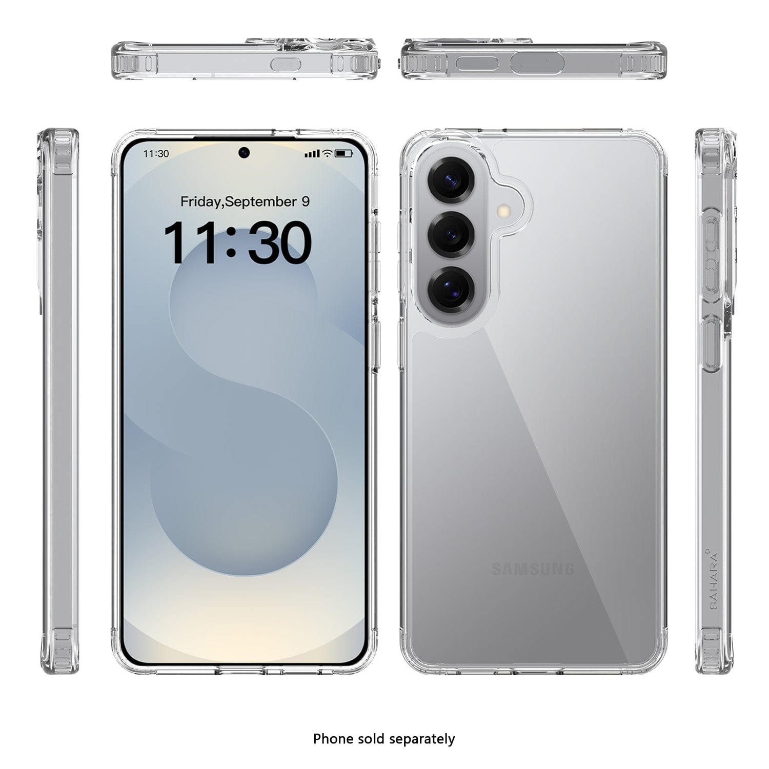 Samsung Galaxy S26+ Clear Case - Anti-Slip Grip | Venture Series