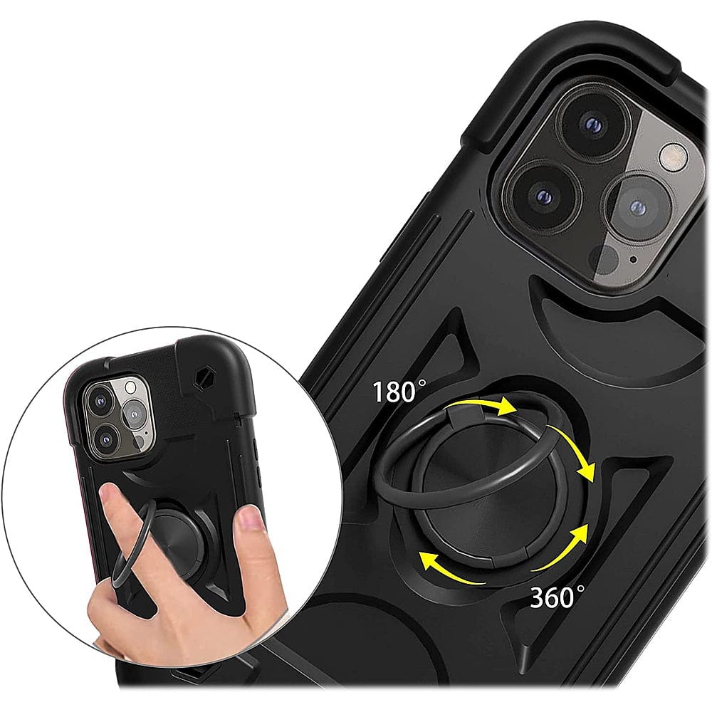 iPhone 14 Pro Max Heavy-Duty Case - Kickstand, Non-Slip Grip | Raider Series