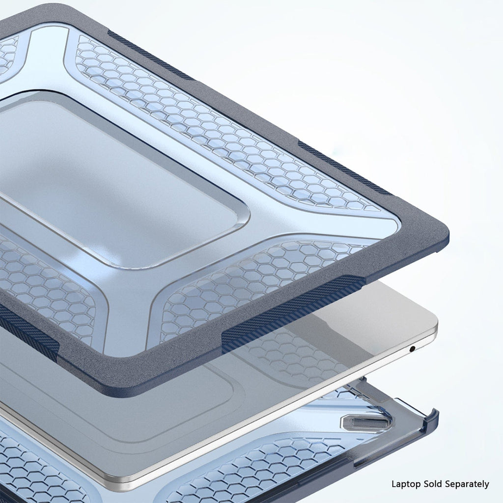 MacBook Air 13.6-inch (M3-M5) with Adjustable Stand Case - Shock-Absorbing | Raider Ultra-Duty Series