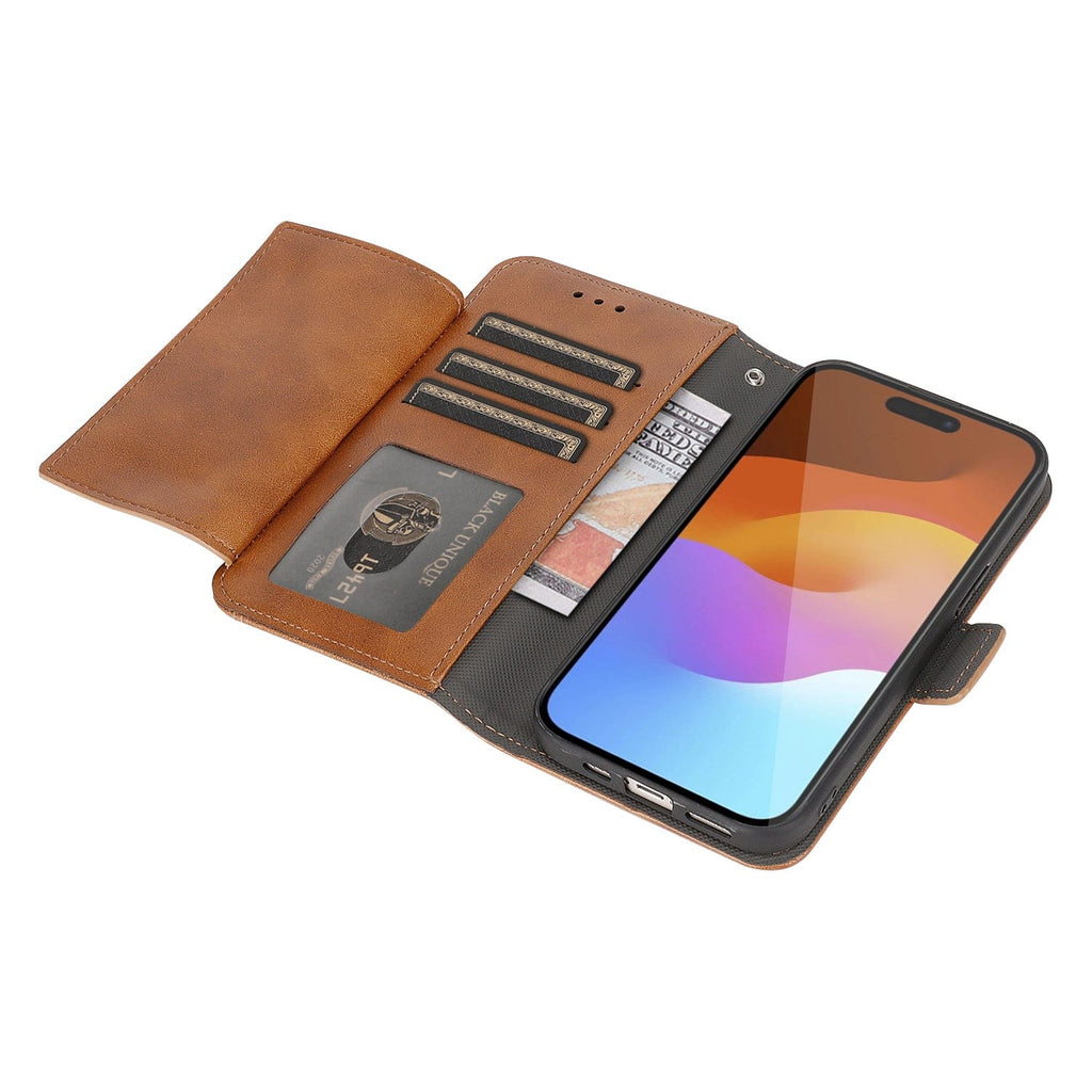 iPhone 15 Pro Max Leather Wallet Case with MagSafe - Card Holder | Indy Series