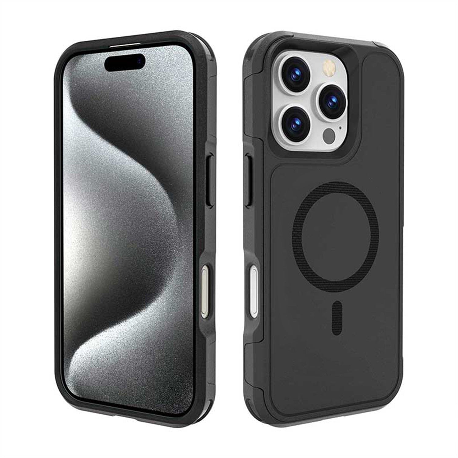 iPhone 16 Pro Rugged Wallet Case with Kickstand - MagSafe, Card Holder | Raider Series