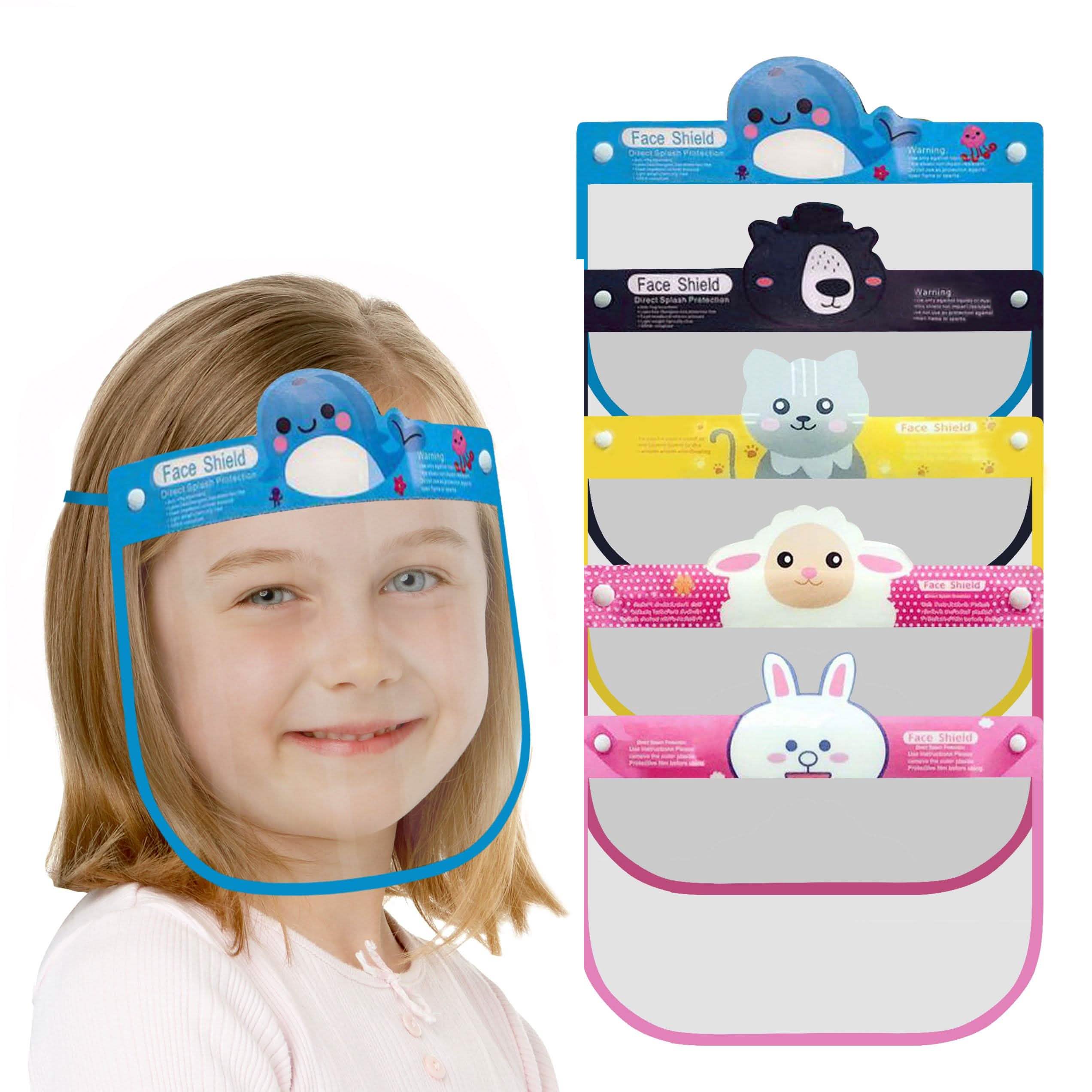 5-Pack: Kids Face Shield