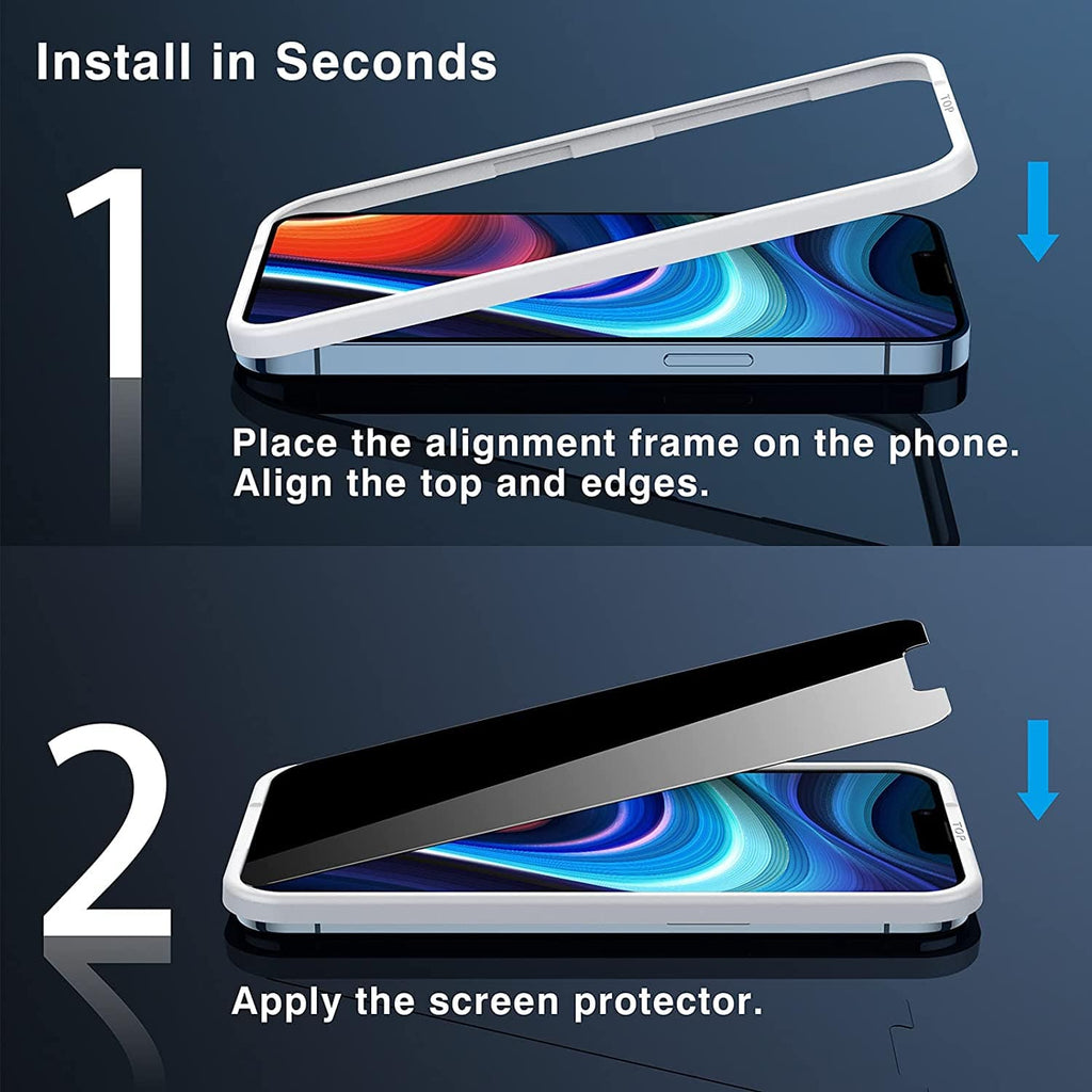 ZeroDamage Privacy Screen Protector (2-Pack) - iPhone 13 Pro