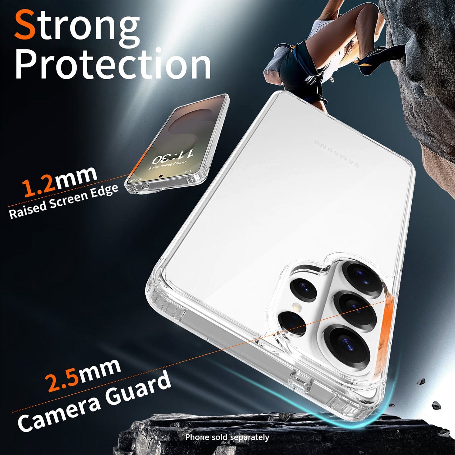 Samsung Galaxy S26 Ultra Clear Case - Anti-Slip Grip | Venture Series