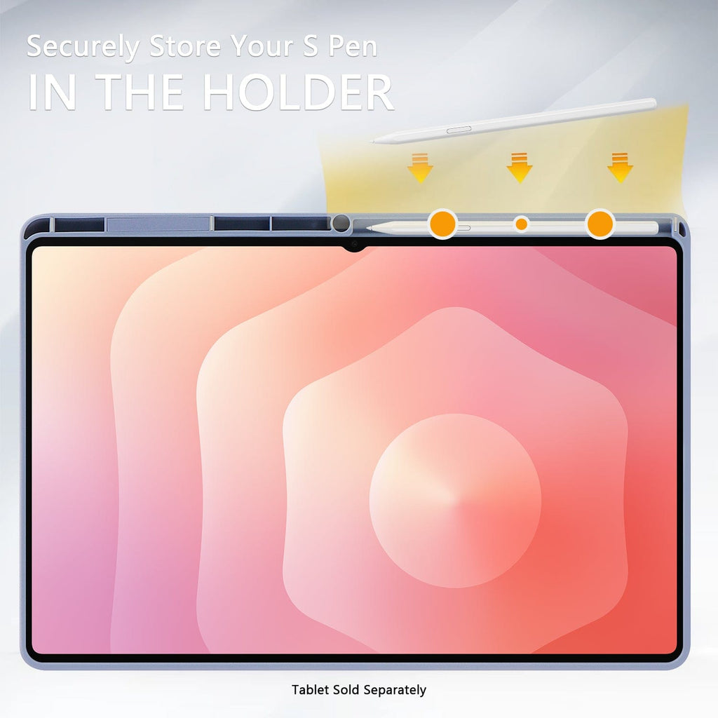 Samsung Galaxy Tab S11 Ultra Case - Folio Slim, Transparent Back | Venture Series
