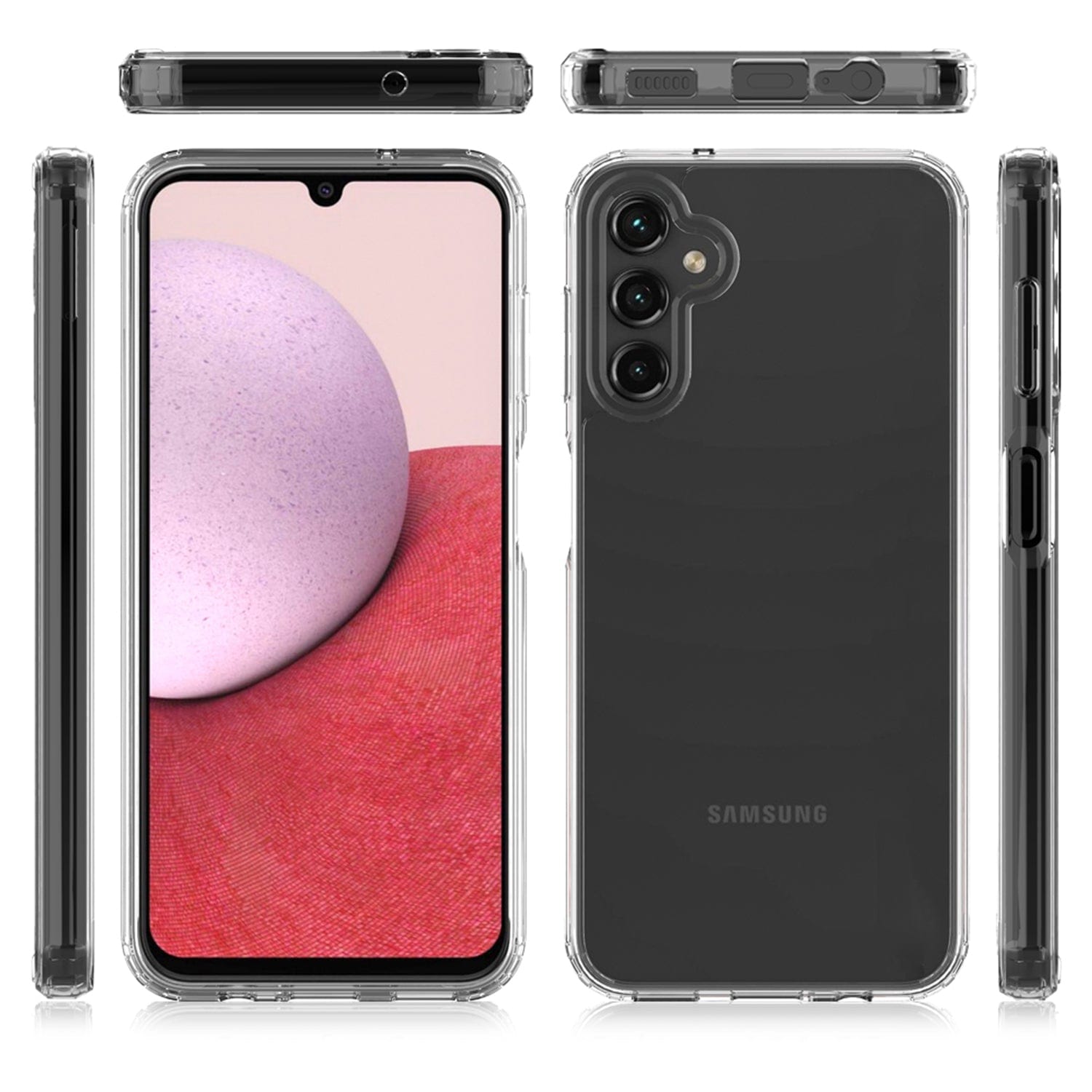 Hybrid-Flex Hard Shell Clear Case - Samsung Galaxy A14 5G