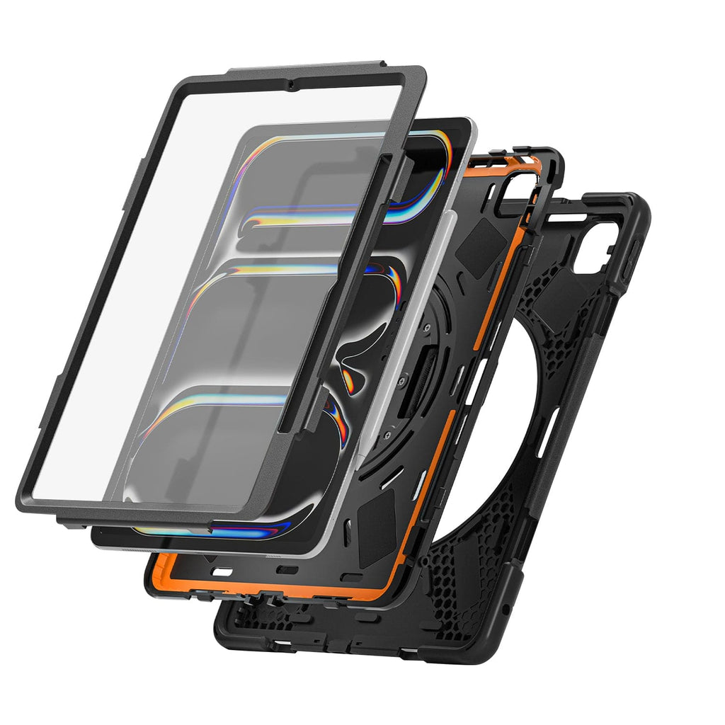 iPad Pro 13-inch (M4 2024 / M5 2025) Case - Heavy-Duty with Hand Strap | Raider X Series