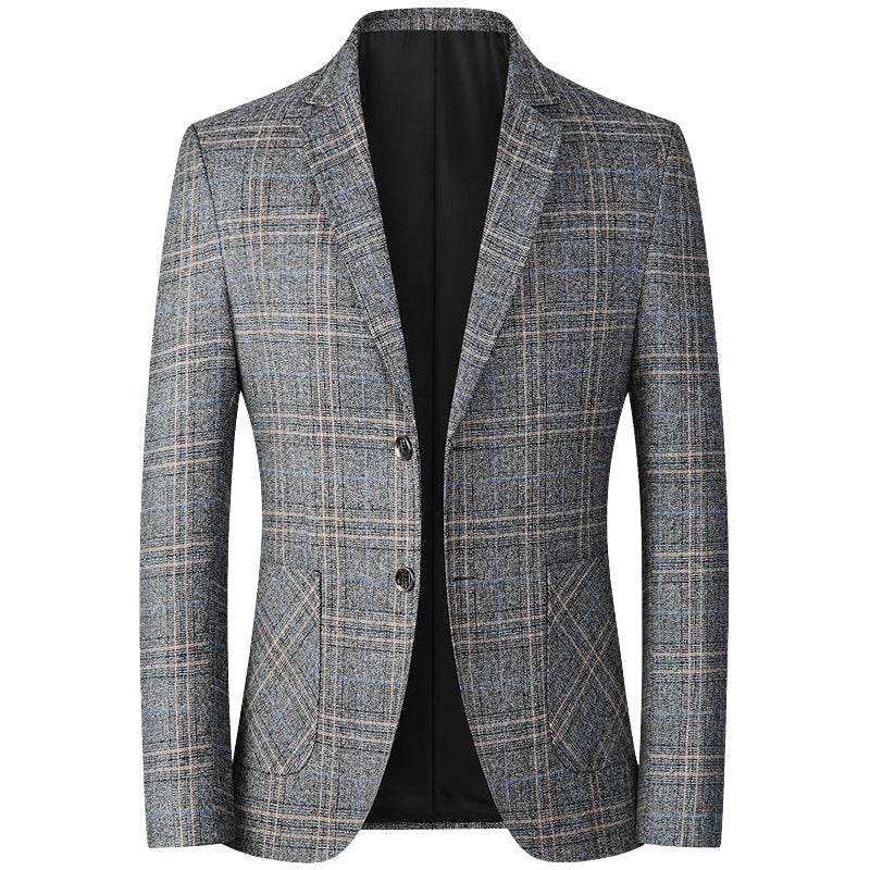 Men's casual middle-aged non ironing top jacket