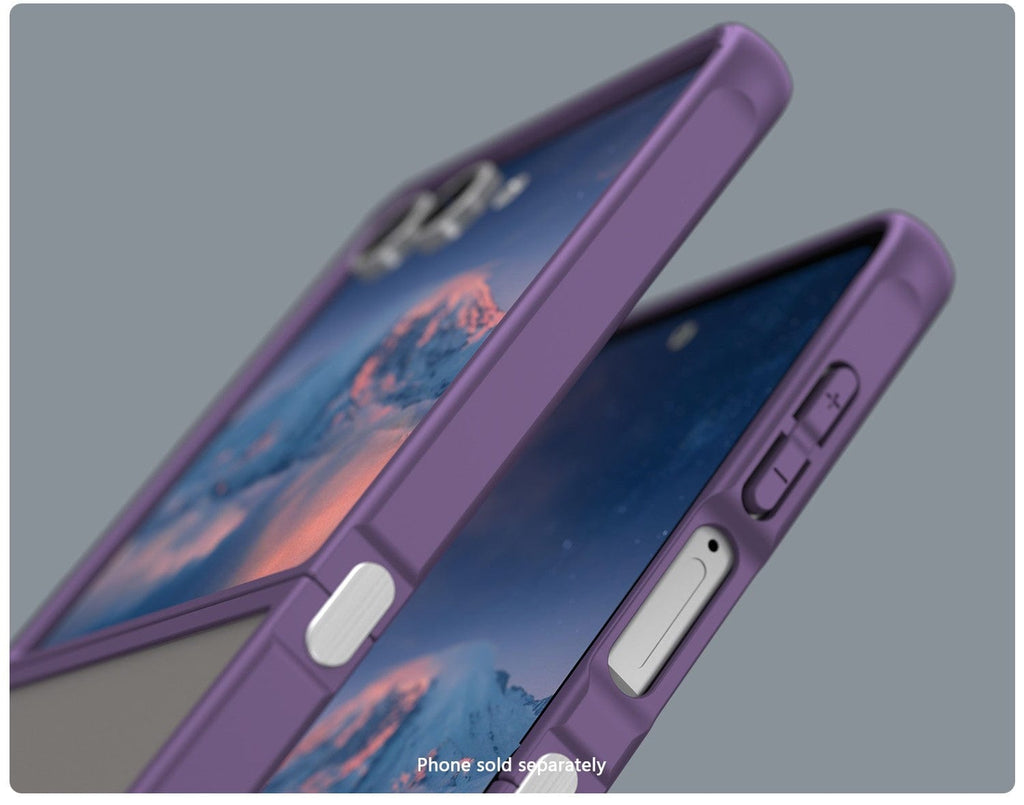 Samsung Galaxy Z Flip7 Semi Transparent Case - Anti-Slip Grip, Slim Design | Venture Series