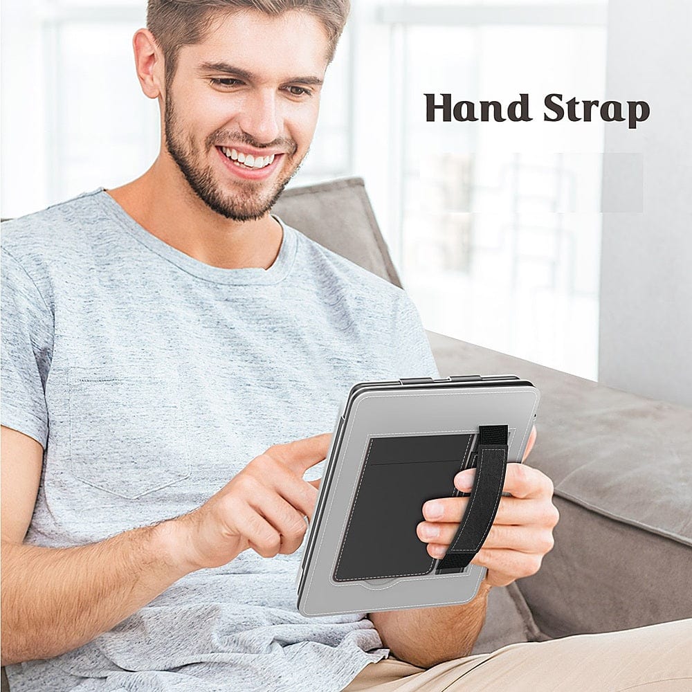 Indy Series Black Vegan Leather Folio Case - Amazon Kindle Paperwhite