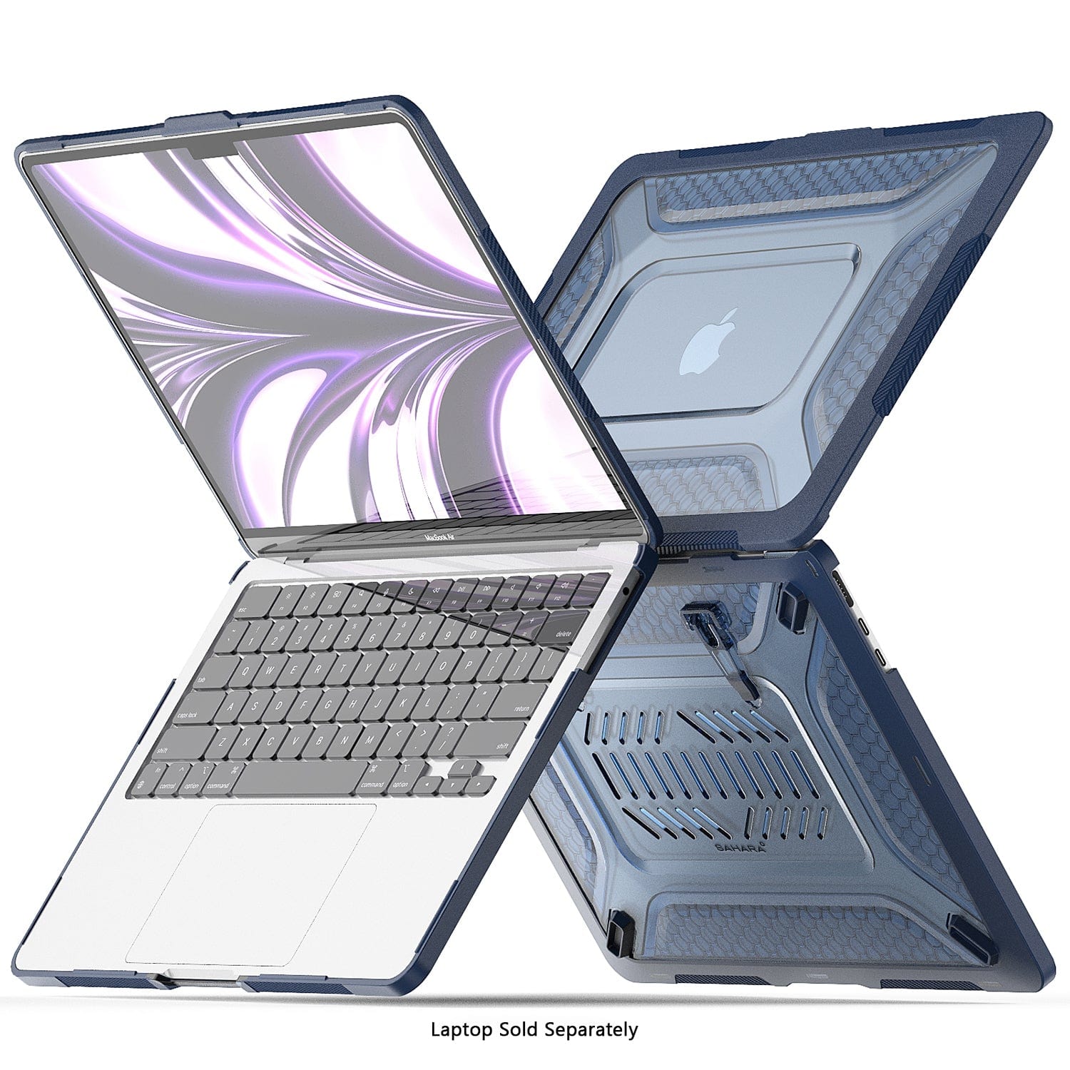 MacBook Air 13.6-inch (M3-M5) with Adjustable Stand Case - Shock-Absorbing | Raider Ultra-Duty Series