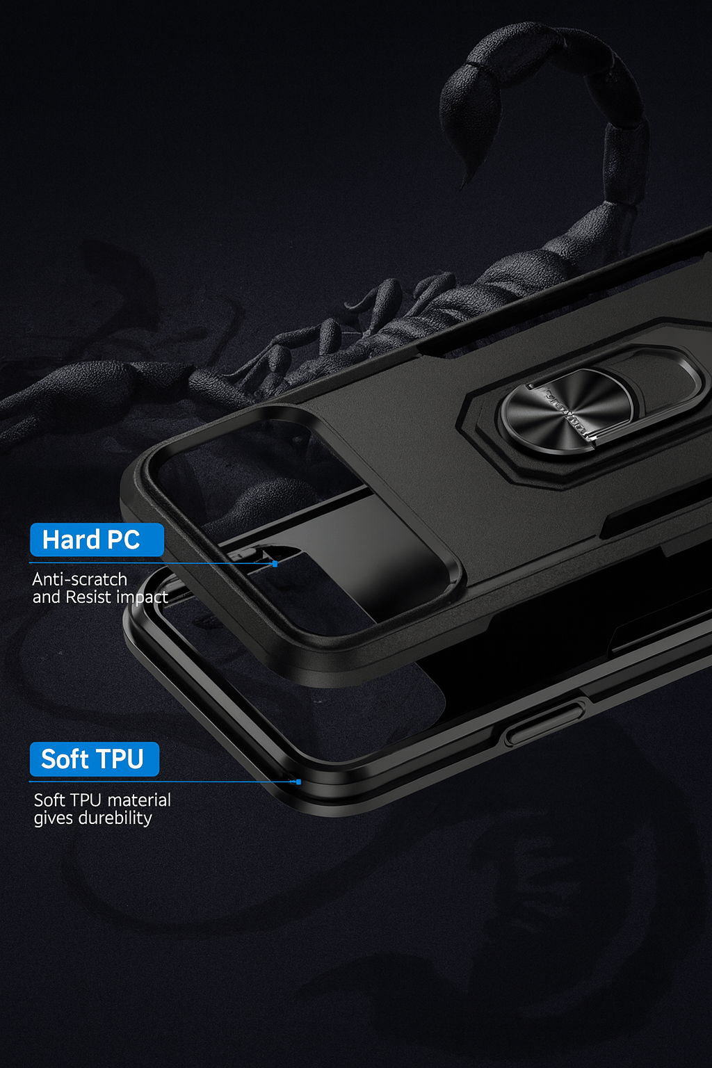 iPhone 17 Case - Heavy-Duty Kickstand, Military-Grade, Anti-Slip | Raider Series