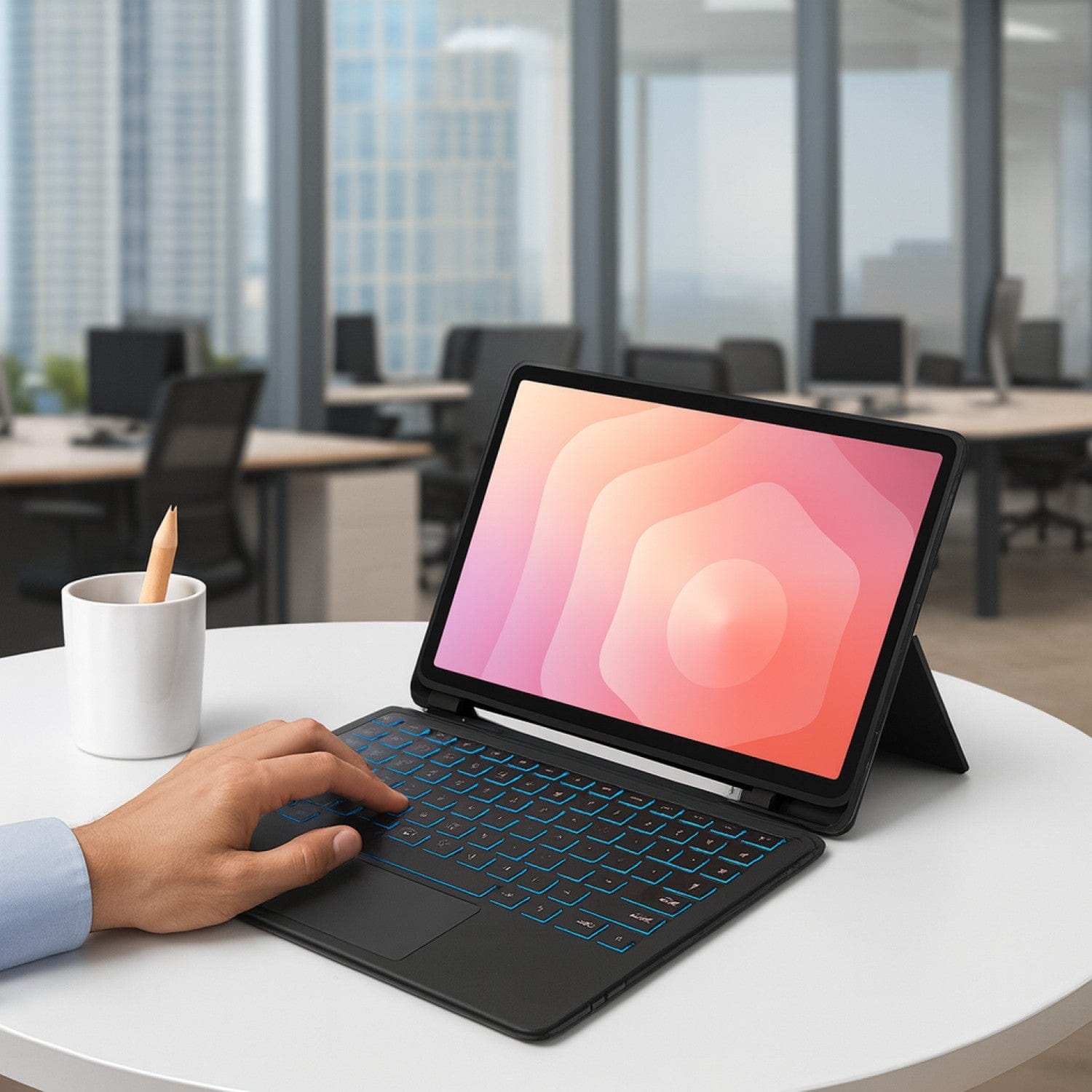 Samsung Galaxy Tab S11 Keyboard Case - Slim Backlit with Trackpad | ProTouch Navigate Series
