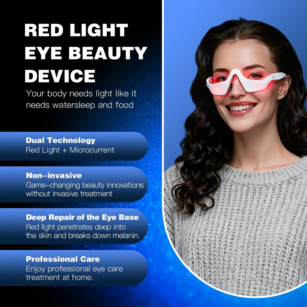 Jitesy Eye Massager 3D Red Light EMS For Dark Circles