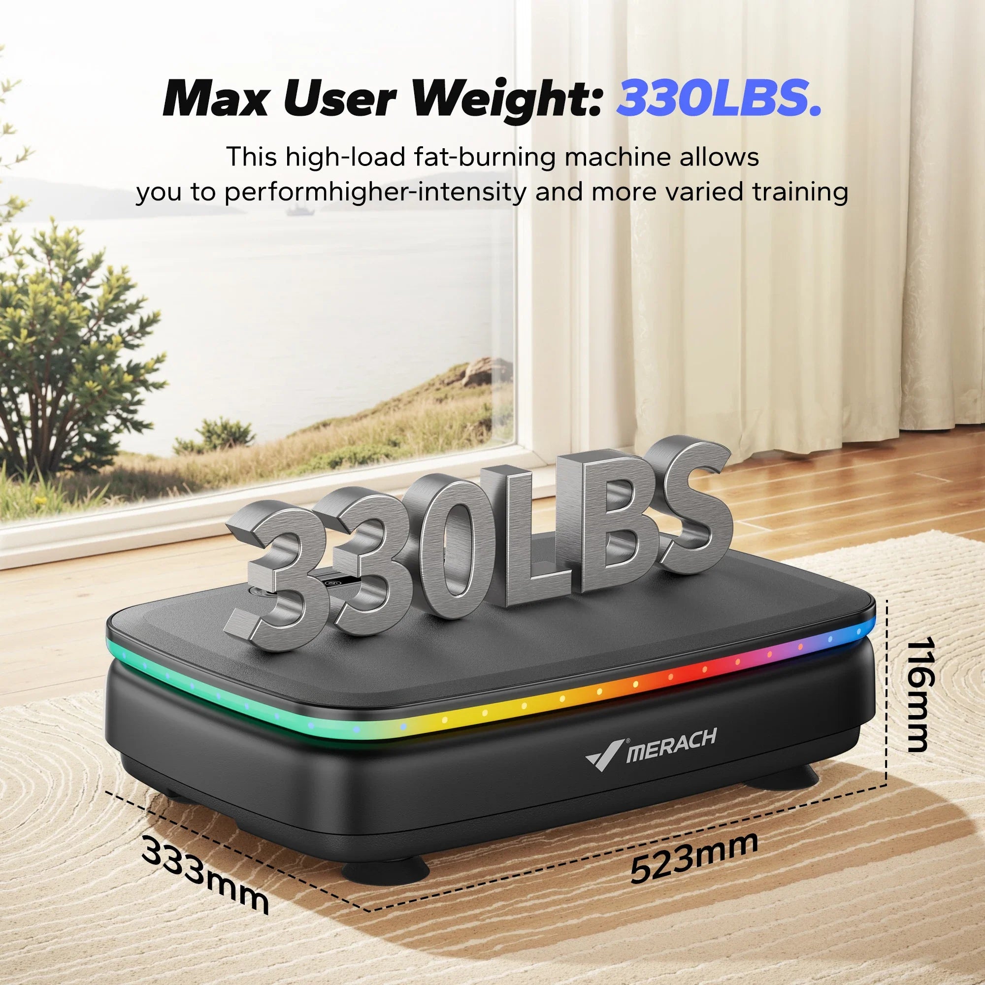 MERACH Vibration Plate Exercise Machine For Whole Body Workout