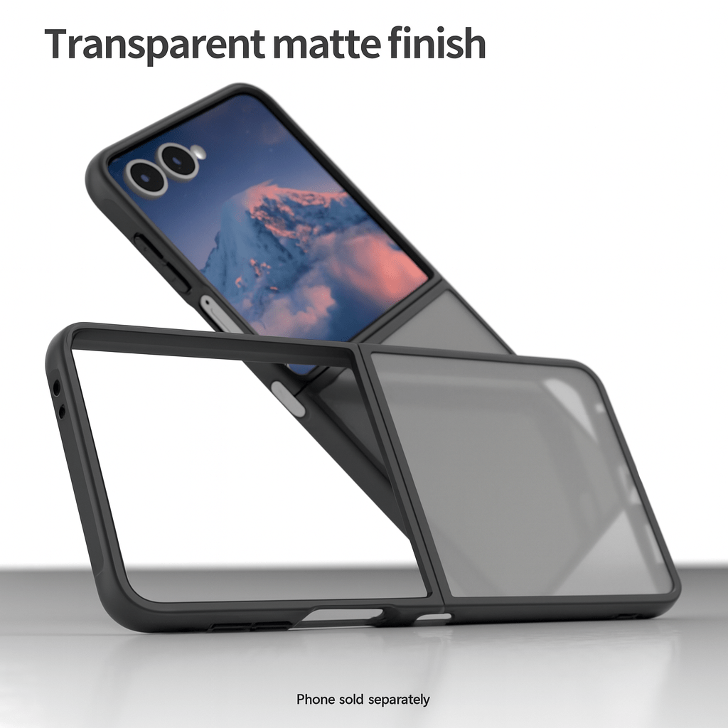 Samsung Galaxy Z Flip7 Semi Transparent Case - Anti-Slip Grip, Slim Design | Venture Series