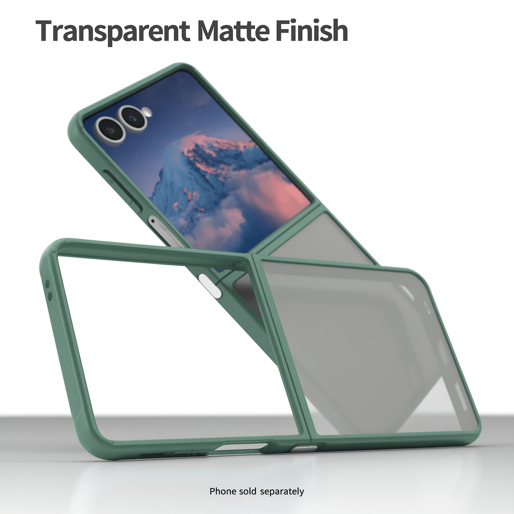 Samsung Galaxy Z Flip7 Semi Transparent Case - Anti-Slip Grip, Slim Design | Venture Series