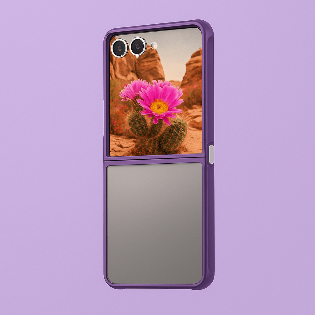 Samsung Galaxy Z Flip7 Semi Transparent Case - Anti-Slip Grip, Slim Design | Venture Series