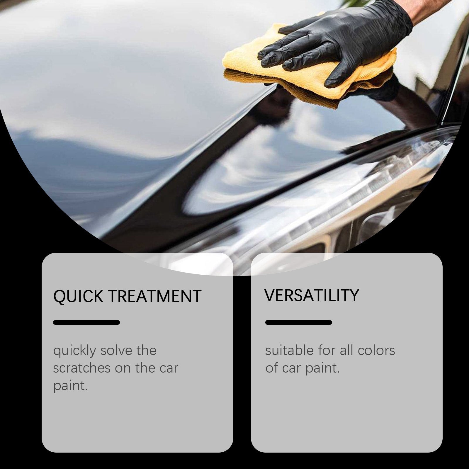 Rayhong Car Scratch Remover, Car Scratch Maintenance Paste Quick Scratch Clean And Easy To Use