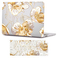 MacBook Air 13.6-inch (M2-M5) Case - Gold Botanical Design