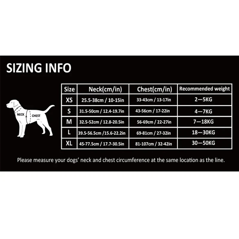 TRUELOVECN Reflective Nylon Dog Harness No Pull Adjustable