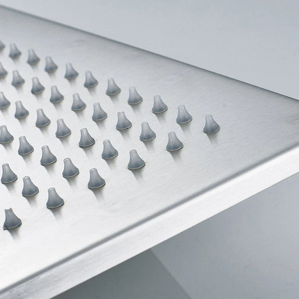 Rozin Rainfall Shower Head With LED Light Square Brass Design