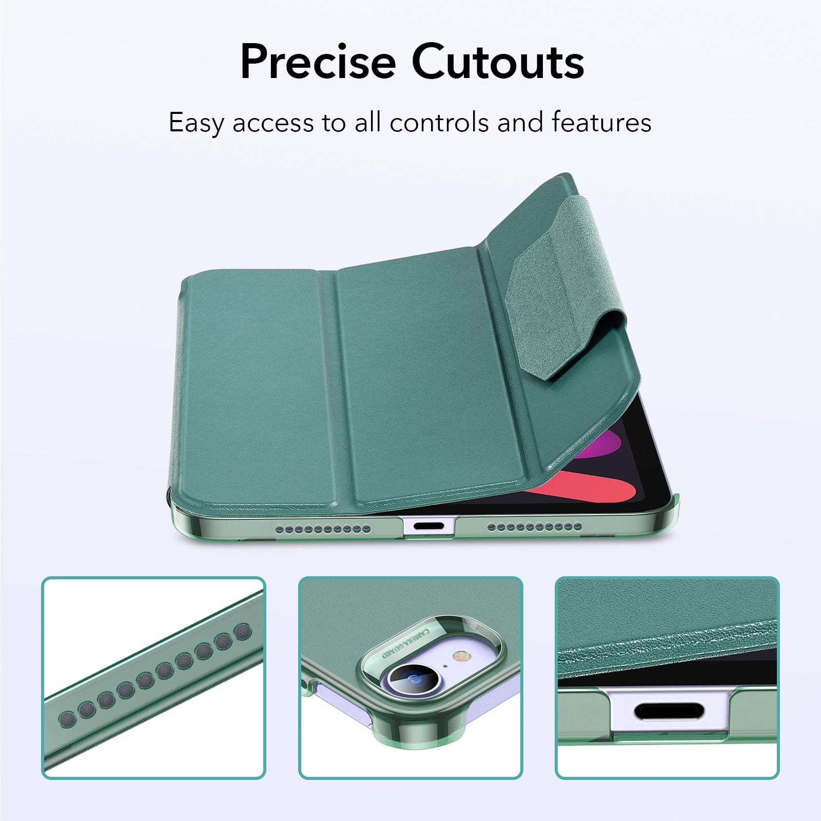 Venture Series Tri-Fold Magnetic Case - Apple iPad mini (A17 Pro) Apple iPad mini (6th Generation 2021)
