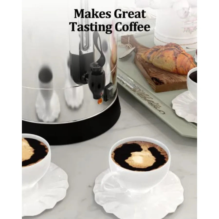 Commercial Coffee Urn 100 Cup Stainless Steel Coffee Maker