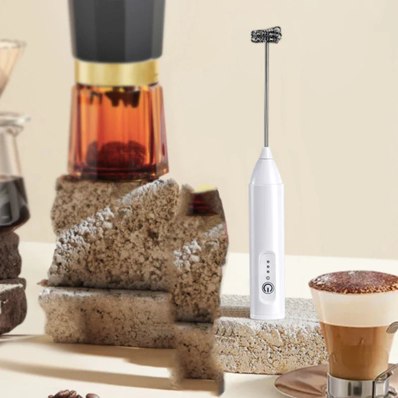 Upgraded Electric Coffee Frother And Milk Whisk USB Rechargeable