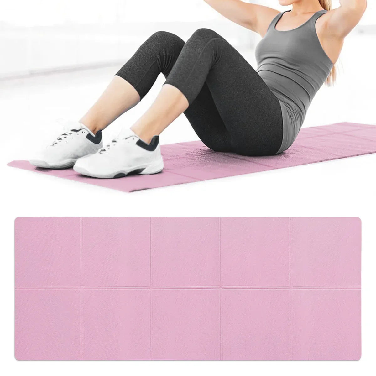Natural EVA Yoga Mat Anti Slip For Exercise Pilates Gymnastics