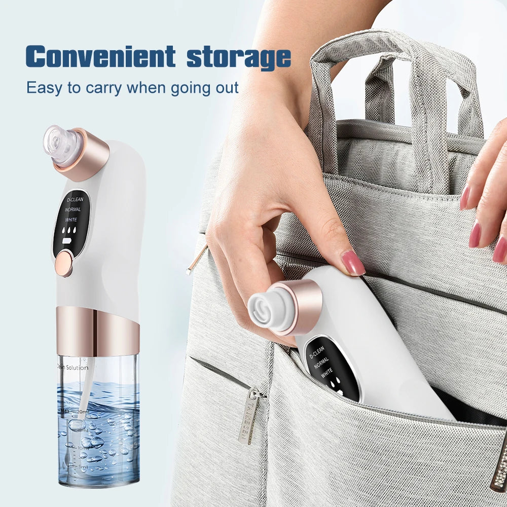 Blackhead Remover Pore Vacuum Face Cleaner Electric Pimple Acne Black Head Removal USB Rechargeable Water Cycle Black Dot Remove