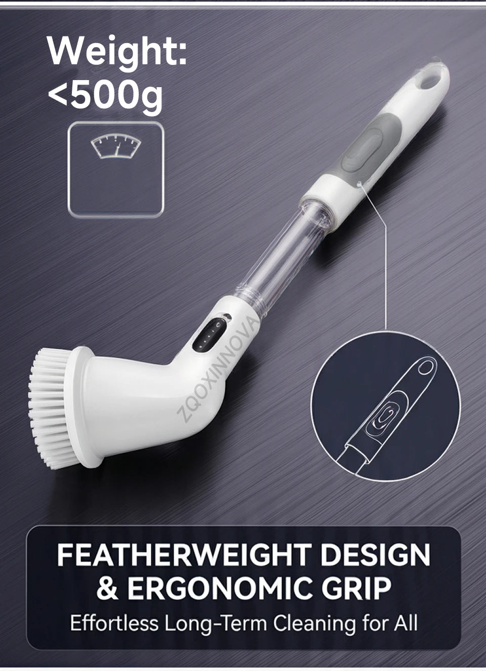 Household Cordless Spin Scrubber Kitchen Gadgets Hair Brushes Bathroom Broom Toilet Mops Electric Multipurpose Cleaning Brush