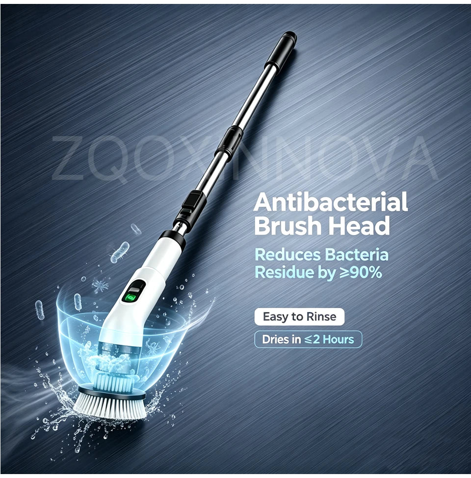 Household Cordless Spin Scrubber Kitchen Gadgets Hair Brushes Bathroom Broom Toilet Mops Electric Multipurpose Cleaning Brush