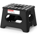 Sturdy Foldable Step Stool With Non Slip Surface And Handle