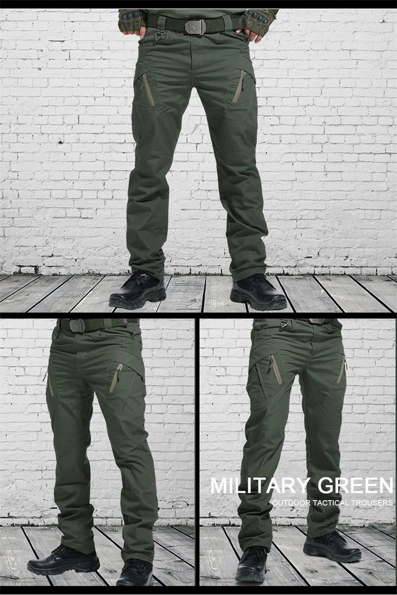 Tactical Cargo Pants Men Outdoor Waterproof SWAT Combat Military Camouflage Trousers Casual Multi Pocket Male Work Joggers