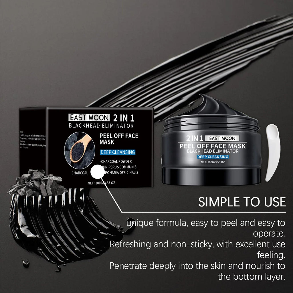 Bamboo Charcoal Blackhead Remover Mask Purifying Shrink Pore Deep Cleansing Oil Control Exfoliator Peel Mud Mask Skin Care