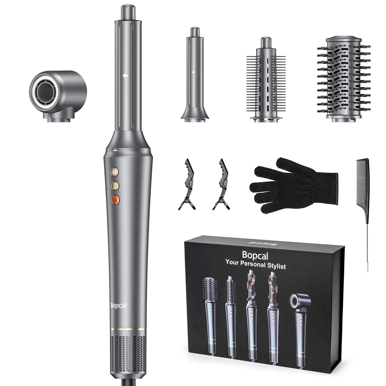BOPCAL 5 In 1 Hair Dryer Multifunctional Styling Tool 1200W
