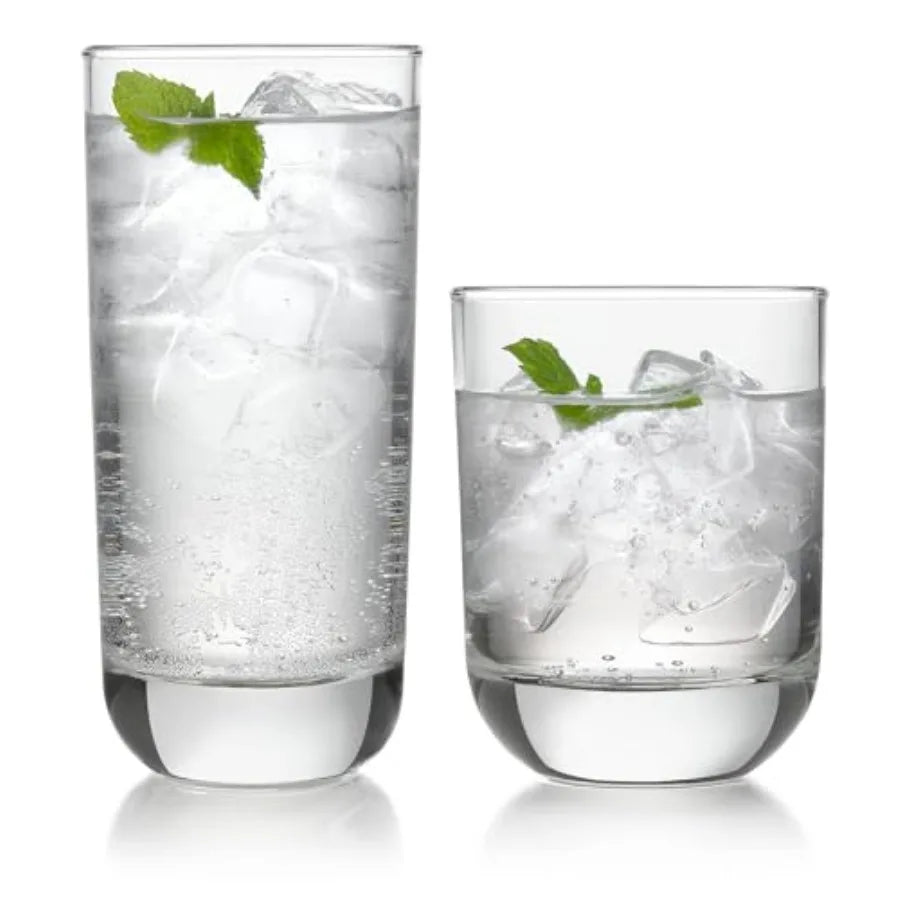 Classic Rocks Glasses and Tumblers Set Dishwasher Safe Drinkware