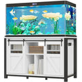 Heavy Duty Aquarium Stand With Power Outlets And Barn Door