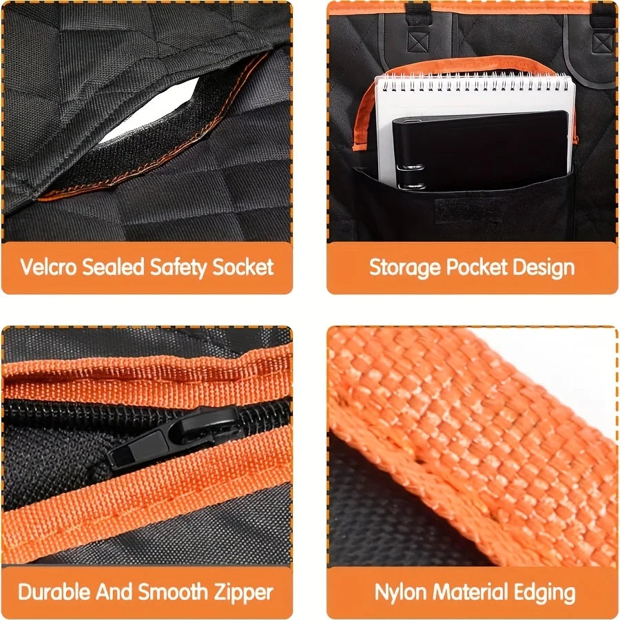 Waterproof Dog Car Seat Cover Hammock Nonslip Back Seat Protector