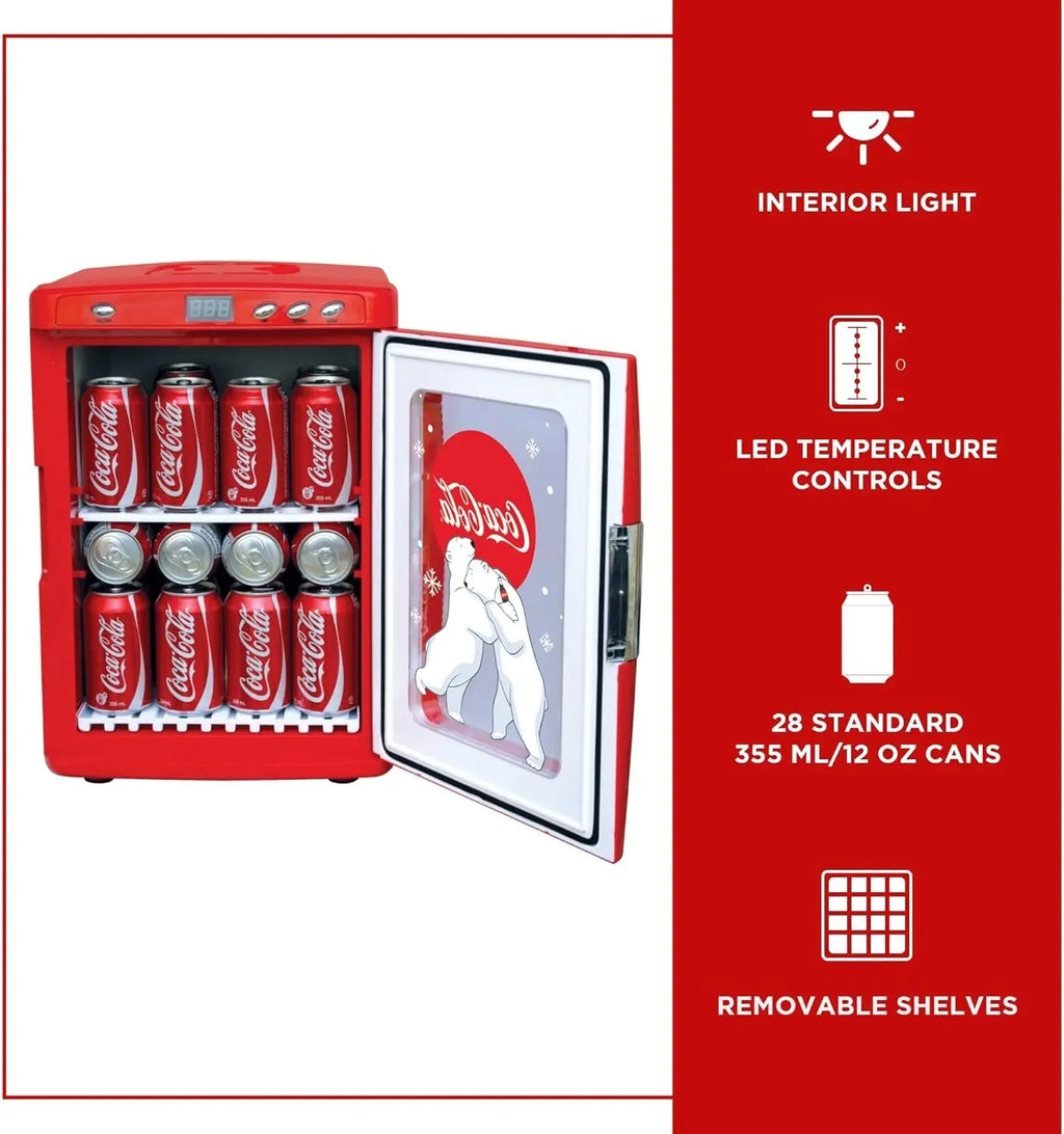 Portable Table Top Beverage Cooler Mini Fridge Holds 28 Cans